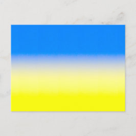 Blått och Gult Ukraina Inspicerat fredsanfall mot  Vykort