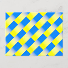 Blått och Gult Ukraina Inspicerat fredsanfall mot  Vykort