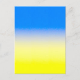 Blått och Gult Ukraina Inspicerat fredsanfall mot  Vykort