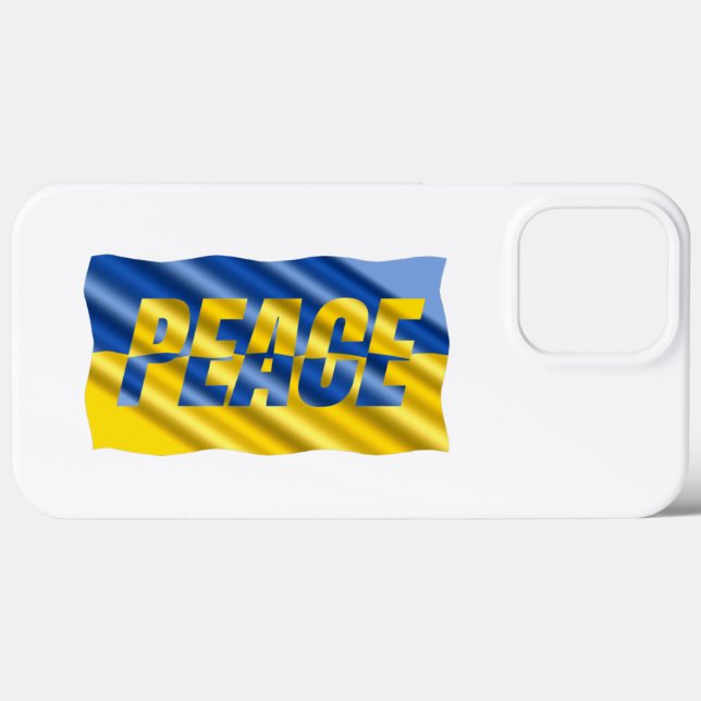 Blått och Gult Ukraina Inspinerat fredskrig (Baksida (horisontell))