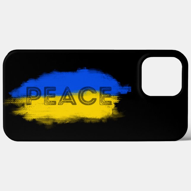 Blått och Gult Ukraina Inspinerat fredskrig (Baksida (horisontell))