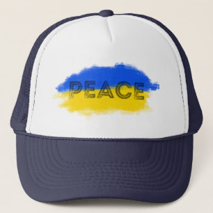 Blått och Gult Ukraina Inspinerat fredskrig Keps