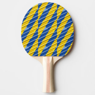 Blått och Gult Ukraina inspirerar till fred No war Pingisracket