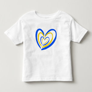 Blått och Gult Ukraina inspirerar till fred No war T Shirt