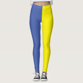 Blått och Gult Ukraina Leggings