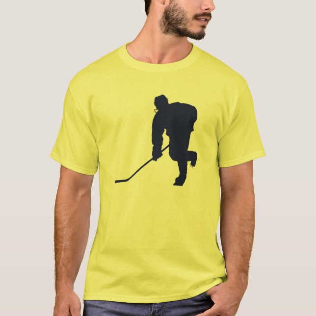 BLÅTT- OCH GULTHOCKEY TEE SHIRT (Framsida)