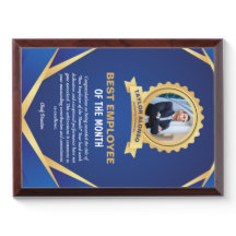 Blått och gyllene designmedarbetare i månaden