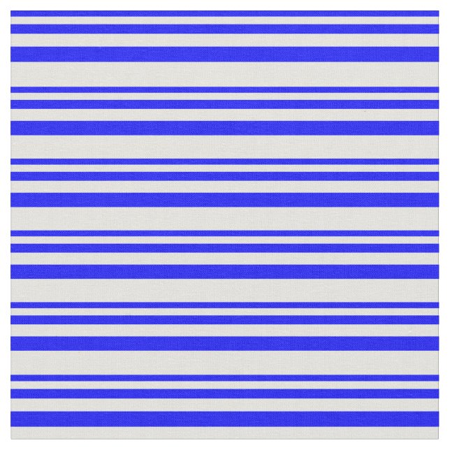 Blått och lätt cyan Linjer/Rand Mönster Tyg (Närbild)