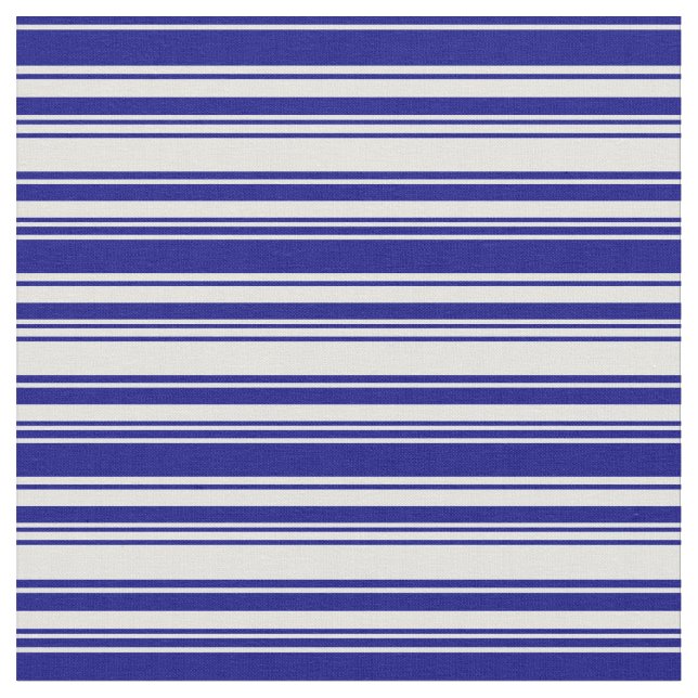 Blått och lätt cyan Mönster i Rand Tyg (Närbild)