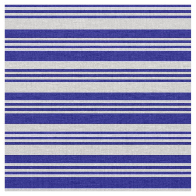 Blått och lätt Grått-Färgad stripe/lind Mönster Tyg (Närbild)