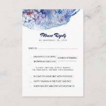 Blått och Lila-Bröllop OSA för vattenfärger