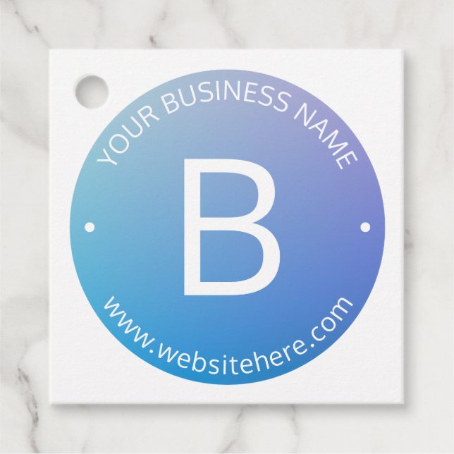 Blått och Lila i figursättningspanel med redigerba Gåvor Etiketter (Framsida)