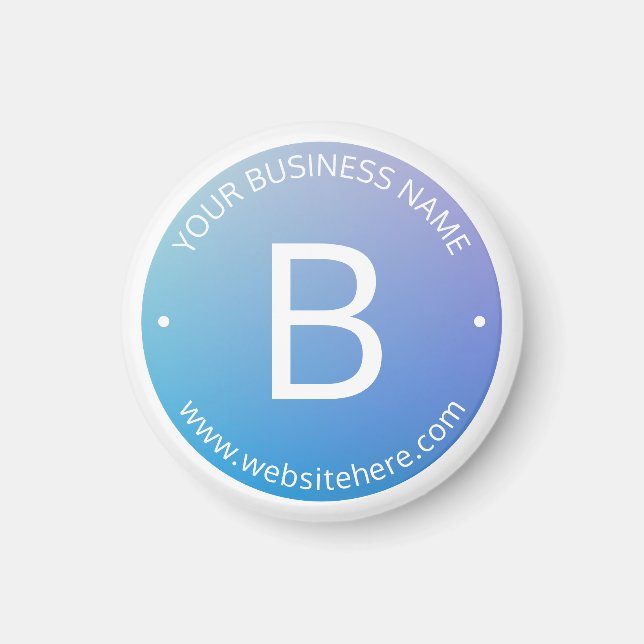 Blått och Lila i figursättningspanel med redigerba Magnet (Framsidan)