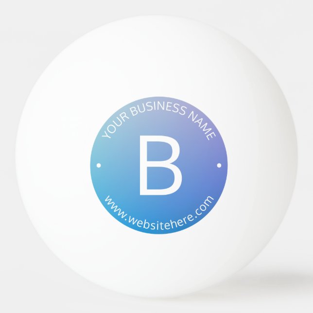 Blått och Lila i figursättningspanel med redigerba Pingisboll (Framsidan)