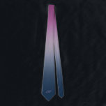 Blått och lila nattliga himmel mongram slips<br><div class="desc">Dak blue och muted lila night himmel ombre är en perfekt slips till en natt ut. Monogram för valfri anpassningsbar.</div>