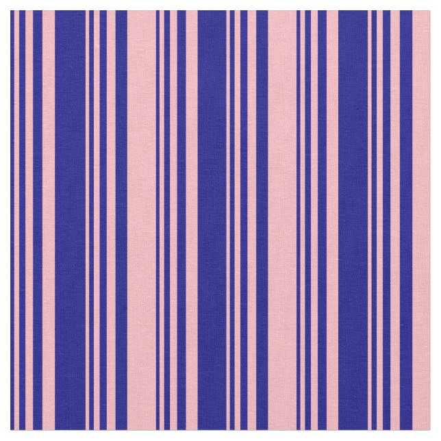 Blått och Ljusa rosa Mönster Tyg (Närbild)