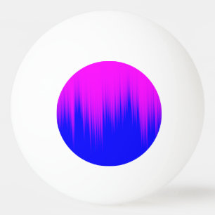 Blått och magenta görar strimmig mönster pingisboll