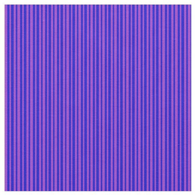 Blått och Mörk Orchid Färgad stripe Mönster Tyg (Närbild)