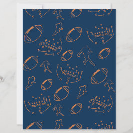 Blått och Orange Fotbollslag Färg Papper