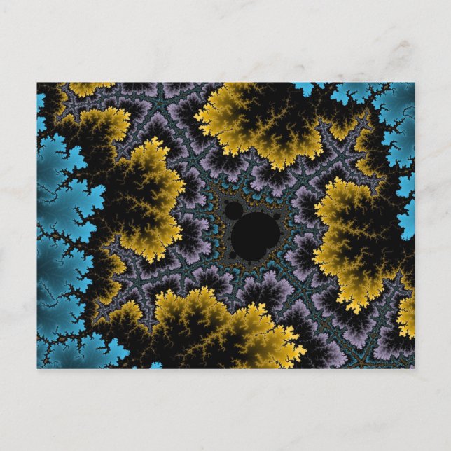 Blått och Orange korallvykort Vykort (Framsida)