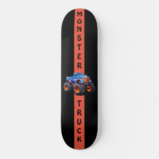 Blått och Orange Monster Lastbil 8 1/8-tums Skateb Mini Skateboard Bräda 18,5 Cm