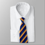 Blått och Orange Rand Manar Necktie Slips<br><div class="desc">Underbar konstruktionstid för alla tillfälle. Djupblå rand med mindre orange rand. Bra för mannen som måste bära en slips. Det är också bra för den tidsinställda bäraren vid Söndag kyrkan eller bröllop. Underbar med blå och till och med svart kostym.</div>