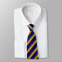 Blått och Orange Rand Manar Necktie