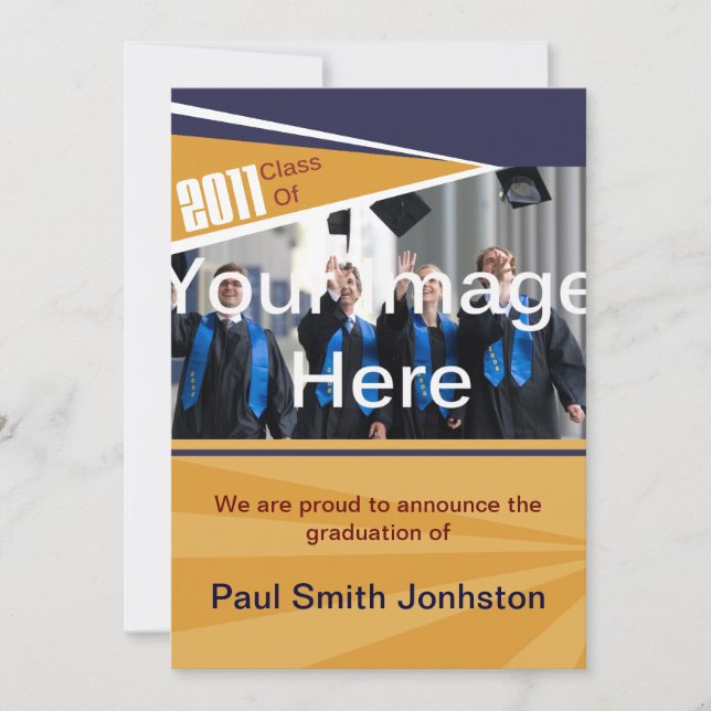 Blått och Orange Studenten Meddelande (Framsida)