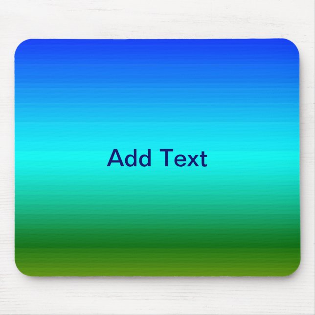 Blått och övertoning av Grönt och havs och Himlar Musmatta (Framsidan)