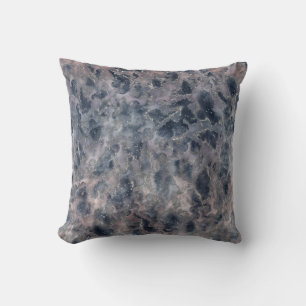 Blått och  Ro Rosa Abstrakt Vattenfärgstreck Kudde