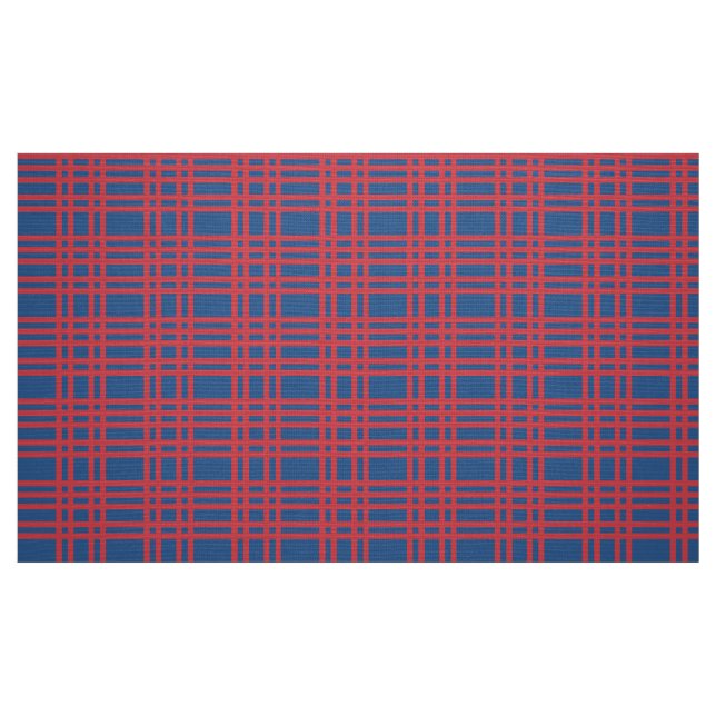 blått och rödfärgat tyg (Fat Quarter)
