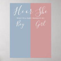 Blått och Rosa-Gender - rösttecken