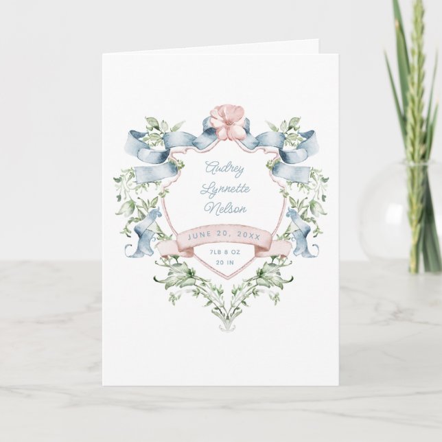 Blått och Rosa GrandMillennium Ribbon Vapensköld B Meddelande (Framsida)