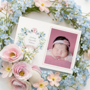 Blått och Rosa GrandMillennium Ribbon Vapensköld B Meddelande