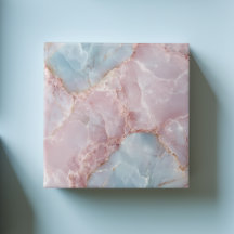 Blått och Rosa Modern Elegant Färgstark luxuriös