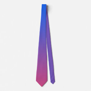 Blått och rosa ombre-övertoning slips