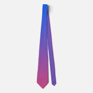 Blått och rosa ombre-övertoning slips