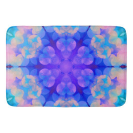 Blått och Rosa - övertoning Pastel Bubble Art Badrumsmatta