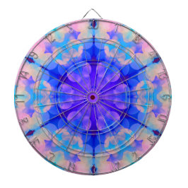 Blått och Rosa - övertoning Pastel Bubble Art Darttavla