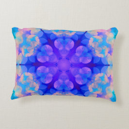 Blått och Rosa - övertoning Pastel Bubble Art Prydnadskudde
