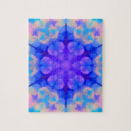 Blått och Rosa - övertoning Pastel Bubble Art Pussel