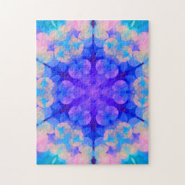 Blått och Rosa - övertoning Pastel Bubble Art Pussel