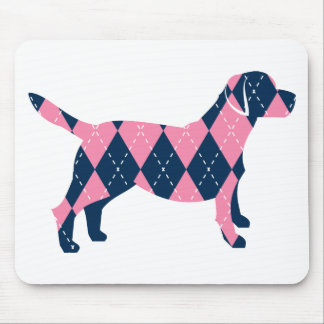 Blått- och rosaArgyle Labrador hund tröja Musmatta