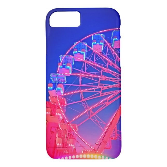 Blått och rött färjehjul Case-Mate iPhone skal (Baksida)