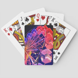 Blått och rött färjehjul casinokort