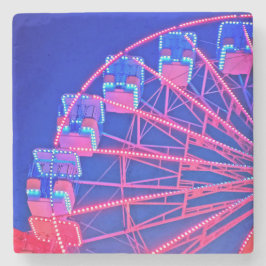 Blått och rött färjehjul stenunderlägg