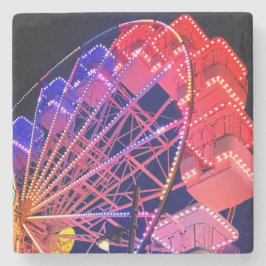 Blått och rött färjehjul stenunderlägg