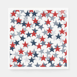 Blått och rött Fjärde juli Independence day Pappersservett