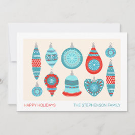 Blått och rött Svenskt prydnadskort Helgdagar Inbjudningar