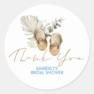 Blått och sålt Grönt Babykläder Tack Runt Klistermärke